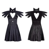Christmas Nightmare Cosplay Dress Jack Skellington Genderbend Halloween Costume - Halloweez